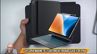 CHESONA Magnetic Floating Keyboard Case for iPad [upl. by Sontag]