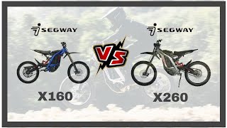 SEGWAY X160 vs X260  Ride and Review similar to a Sur Ron [upl. by Rdnaskela]