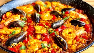 AUTHENTIC SPANISH SEAFOOD PAELLA RECIPE  SEAFOOD PAELLA RECIPE  HOW TO MAKE PAELLA [upl. by Lionel350]