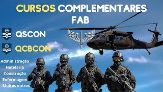 CURSOS COMPLEMENTARES para o certame do QSCon e QCBCon da FAB  Onde REALIZAR [upl. by Assil]