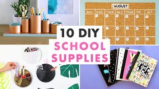 10 DIY School Supplies Calendars Organizers and Notebooks  HGTV Handmade [upl. by Acinej564]