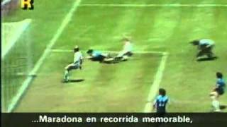 Maradona gol del secolo mondiali 86 ArgentinaInghilterra [upl. by Sotos]