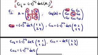 Clase 11 matriz de cofactores e inversa [upl. by Duster]