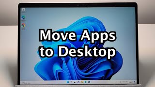 How to Put Apps on Desktop on Windows 11 or 10 PC [upl. by Mazur]