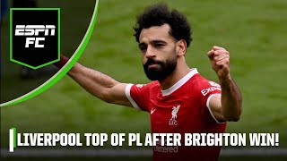 LIVERPOOL vs BRIGHTON REACTION SALAH SENDS KLOPPS SIDE TOP OF THE PREMIER LEAGUE  ESPN FC [upl. by Hairehcaz]