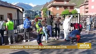 Chiavenna 700 ragazzi al lavoro per la città [upl. by Bonita]