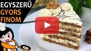 Eszterházy torta  Recept Videók [upl. by Madoc]