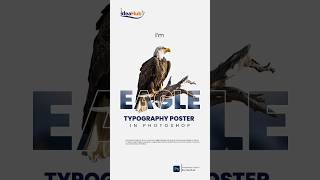 typography poster design in photoshop  photoshop tutorial photoshop shorts texteditor [upl. by Anivram]