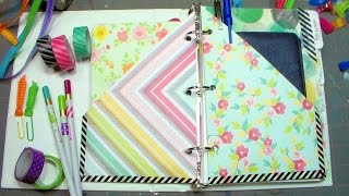 Cheap DIY Planner Tutorial [upl. by Ybbed]