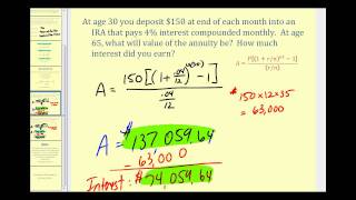 Determining The Value of an Annuity [upl. by Ylrahc]