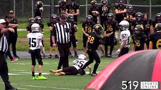 OFFL Football Under 12  Oakville Titans vs Waterloo Jr Warriors [upl. by Gapin]