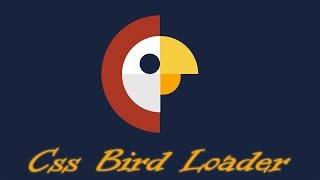 Css animation effects  css bird loader  cool css effects 2018  css tutorial [upl. by Ashlin602]