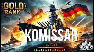 World of Warships Komissars Gold Rank Domination Double amp Devastating Strike [upl. by Pallaton]