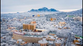 Im driving through winter Pyatigorsk in a Mercedes Sprinter Russia [upl. by Betteann]