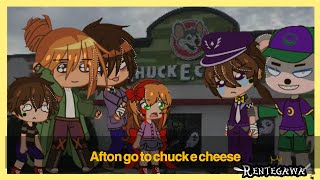 『afton go to chuck e cheese』fnaf afton family my au not original [upl. by Markowitz]