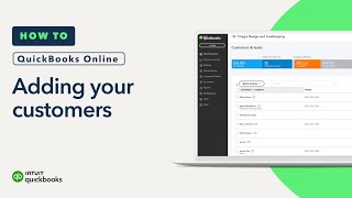 How to add customers in QuickBooks Online [upl. by Teiluj]