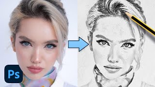 Photoshop Pencil Sketch Effect Tutorial [upl. by Greerson152]