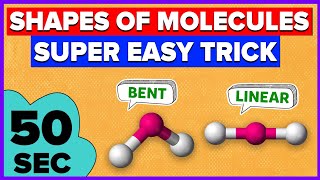 Trick to learn shapes of molecules  Geometry of molecules  VSEPR Theory [upl. by Lochner]