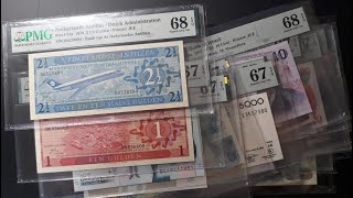 121 World banknotes PMG 67  PMG 68 Grading Banknote Collection  July 20 2024 banknote currency [upl. by Idarb626]