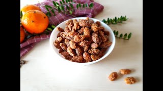 Caramelized Almonds  Simple Recipe for Christmas  Candied almonds Recipe [upl. by Stoat871]