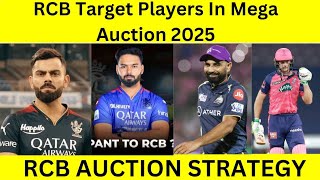 RCB Auction Strategy In ipl 2025 Auction  Rishabh pant Jos Buttler Shami in RCB  Virat kohli [upl. by Akimrej846]