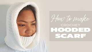 How to crochet a HOODED SCARF [upl. by Darcia734]