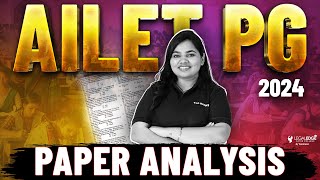 AILET PG 2024 Paper Analysis  AILET PG Expected Cut Off [upl. by Eilahs]