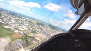 Learjet 35A Landing Teterboro NJ [upl. by Ire669]