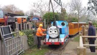 Thomas Being Craned Out of Drusillas after 10 years at the Park [upl. by Meekah]