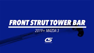 CorkSport Front Strut Tower Bar  2019 Mazda 3 [upl. by Eniak]