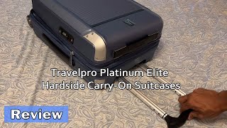 Travelpro Platinum Elite Hardside CarryOn Suitcases Review [upl. by Herzberg511]