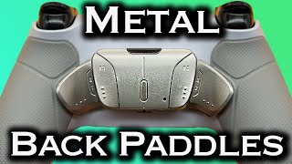 4 METAL Back Paddles For PS5 Controller Remap Kit Tutorial [upl. by Anelrahs461]