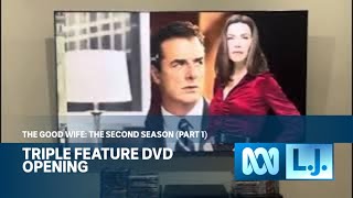 Triple Feature DVD Opening 110 The Good Wife The Second Season Part 1 [upl. by Yebloc722]