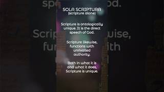 Does Sola Scripture make sense [upl. by Yramliw]