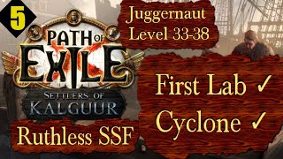 Ruthless SSF  Cyclone Unlocked Ep 5 Level 3339 Juggernaut  Path of Exile PoE Kalguur 325 [upl. by Esinaej162]