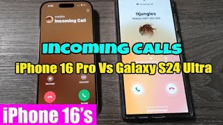 🔊 Incoming Calls Sound Comparison iPhone 16 Pro Reflection vs Galaxy S24 Ultra Over the Horizon [upl. by Nottage184]