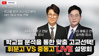 KNS 휘문고 VS 중동고 설명회 [upl. by Oaoj400]