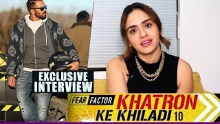 Khatron Ke Khiladi 10  Amruta Khanvilkar Exclusive Interview  Rohit Shetty [upl. by Haidadej]