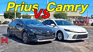 2025 Toyota Camry vs Toyota Prius Which Hybrid is Better Full Specs amp Test Drive [upl. by Aicnom]