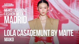 Loa Casademunt by Maite MercedesBenz Fashion Week Madrid  Spring 25 [upl. by Suelo]