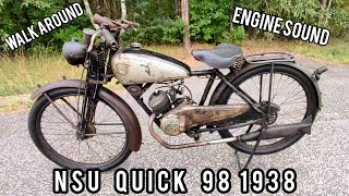 Jak wyglądały motorowery w 1938 roku  NSU QUICK 98 [upl. by Marco]