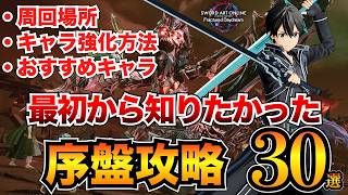 【SAOFD攻略】序盤に知るべき情報30選！クリア後や装備集め・おすすめキャラ・設定etc…【フラクチュアードデイドリーム】 [upl. by Attolrac]