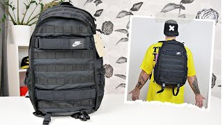 UnboxingReviewing The Nike Sportswear RPM Backpack On Body [upl. by Annekahs]