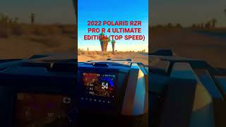 POLARIS RZR PRO R 4 2022 ULTIMATE EDITION TOP SPEED [upl. by Fasa]