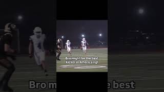 A LINEMAN at kicker is NASTY WORK🤣🔥youtubeshorts footballshorts football highschoolfootball [upl. by Uball]