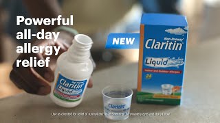 Got an Itchy throat from allergies Try new Claritin® Liquid [upl. by Dieball]