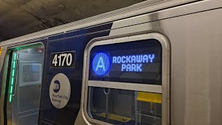 NYC Subway R211 A Train Full Ride Dyckman St  Rockaway Park  Beach 116 St [upl. by Notned]