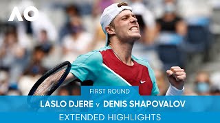 Laslo Djere v Denis Shapovalov Extended Highlights 1R  Australian Open 2022 [upl. by Kelbee858]