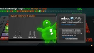 Jelly Jumper Level 25 in 6 jumps Green Score [upl. by Worden592]