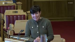 24102024 Sak 2 2 Ine Eriksen Søreide [upl. by Mariann]